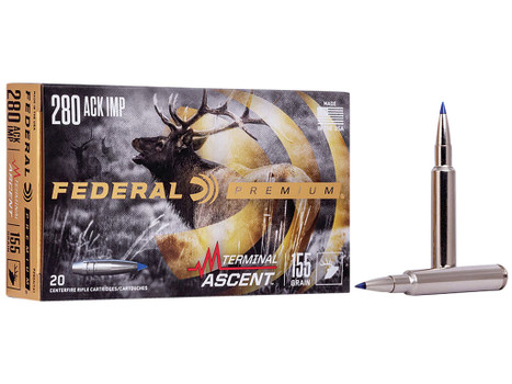 Federal P280A1TA1 Premium Terminal Ascent 280Ackley Improved 155gr 20 Per Box/10 Case