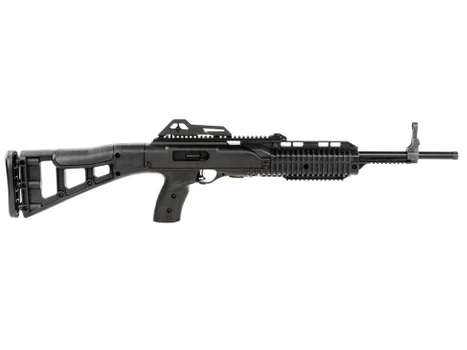 HiPoint 995TS19 995TS Carbine 9mm Luger Caliber with 19 Barrel 101 Capacity Black Metal Finish Black All Weather Skeletonized Stock Black Polymer Grip Right Hand UPC: 752334600219