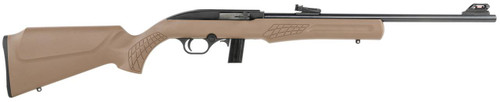 Rossi RS22L1811B RS22  Full Size 22 LR 101 18 Matte Black Matte Black Steel Receiver Brown Monte Carlo Stock Right Hand UPC: 754908211807