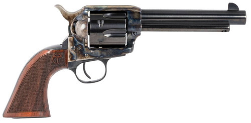 Taylors  Company 550813 Smoke Wagon  45 Colt LC Caliber with 5.50 Blued Finish Barrel 6rd Capacity Blued Finish Cylinder Color Case Hardened Finish Steel Frame  Checkered Walnut Grip UPC: 839665004777