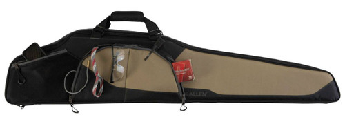 Allen 68246 Sawatch  Rifle Case 46 Black Endura wTan Accents Foam Padding Accessory Pockets Lockable Zippers  Plush Tricot Lining UPC: 026509039495