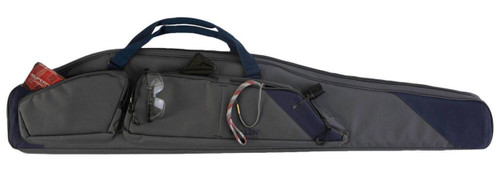 Allen 64250 Kenosha  Rifle Case 50 Gray Endura wIndigo Trim Foam Padding Gusseted Accessory Pockets Lockable Zippers  Adjustable Sling UPC: 026509039273