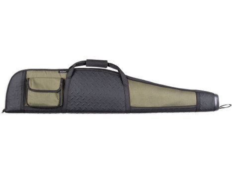 Bulldog BD310 Armor Rifle Case 48" Black with Green Panels Water-Resistant Nylon