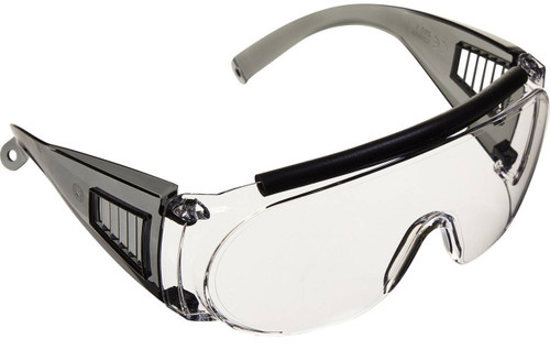 Allen 2169 Shooting  Safety FitOver Glasses Adult Clear Lens Gray Frame UPC: 026509021698