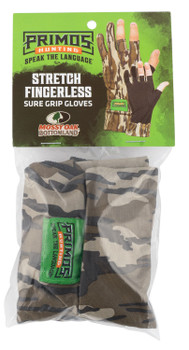 Primos PS6681 Stretch Fit  Mossy Oak Original BottomLand Fingerless Neoprene OSFA UPC: 010135066819