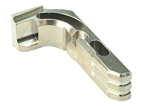 Cross Armory CRGMCSV Mag Catch Extended Glock Gen1-3/P80 Silver Anodized Aluminum