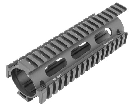 UTG Pro MTU001T Pro Quad Rail DropIn Handguard Carbine with Extensions Style made of Aluminum Material with Black Anodized Finish for AR15 UPC: 4712274526013 UTG Pro MTU001T Pro Quad Rail DropIn Handguard Carbine with Extensions Style made of Aluminum Material with Black Anodized Finish for AR15 UPC: 4712274526013