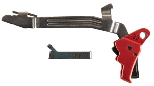 Apex Tactical 102156 Action Enhancement  Red Dropin Trigger Compatible wGlock 171919X263445 Gen5 UPC: 854263007630