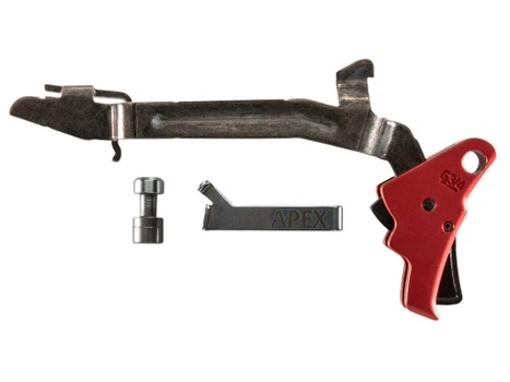 Apex Tactical 102155 Action Enhancement Red Drop-In Trigger Compatible w/Glock Gen3-4 17/17L/19/22-27/31-35