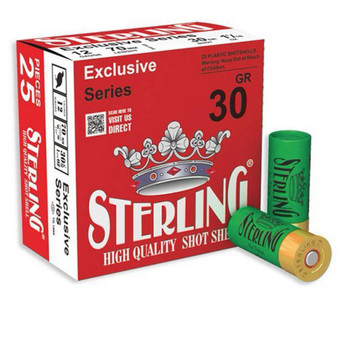 STERLING 12GA BIRDSHOT #5 2 3/4 INCH 1 1/16 OZ (30g) BOX25 UPC: 8698779950613