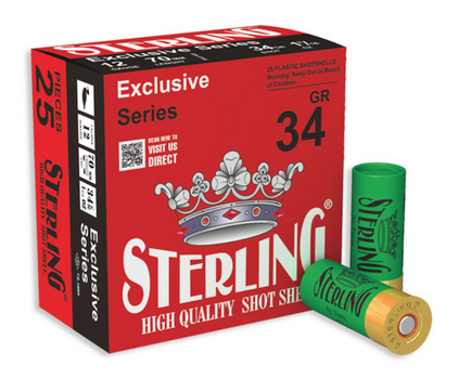 STERLING 12GA BIRDSHOT #6 2 3/4 INCH 1 3/16OZ (34g) BOX25 UPC: 8698779951047