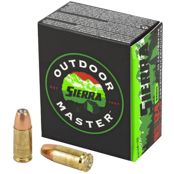 SIERRA OUTDOOR MASTER 9MM 124GR JHP BOX20 UPC: 092763600146