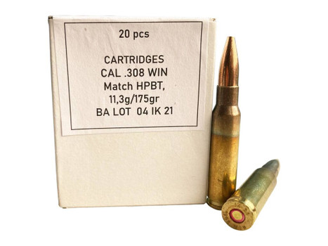 Igman .308 Winchester HPBT 175 Grain Box of 20 Rounds