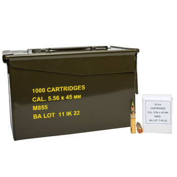 Igman, 5.56X45mm M855, 62 Grain, Full Metal Jacket, AMMCAN1000 UPC: 197892002530