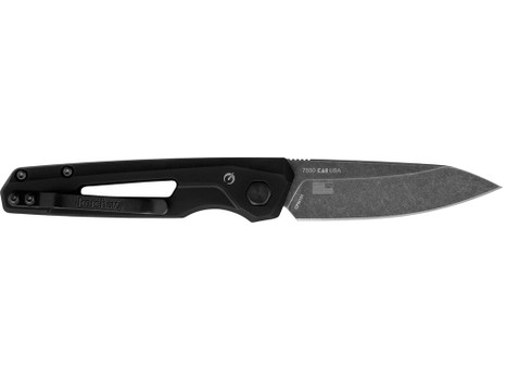 Kershaw 7550 Launch 11 Automatic 2.75" Folding Drop Point Plain Black Oxide Blackwash CPM 154 SS Blade, Black Anodized Aluminum Handle, Includes Pocket Clip