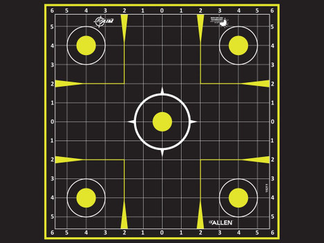 Allen 15211-30 EZ Aim Splash Hanging 12"x12" Black/Chartreuse 30 Pack