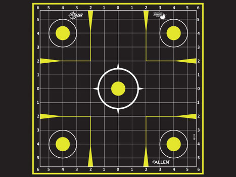 Allen 15211-30 EZ Aim Splash Hanging 12"x12" Black/Chartreuse 30 Pack