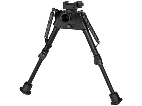 Harris Bipods S-BR2P Swivel BR Picatinny, 6-9", Black Steel/Aluminum, Self Leveling Legs, Rubber Feet