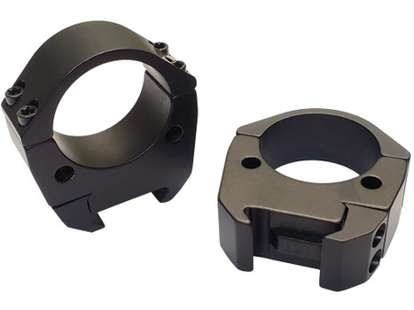 Talley TMS34L Modern Sporting Black Anodized Aluminum 34mm Tube, Low, Picatinny Rail