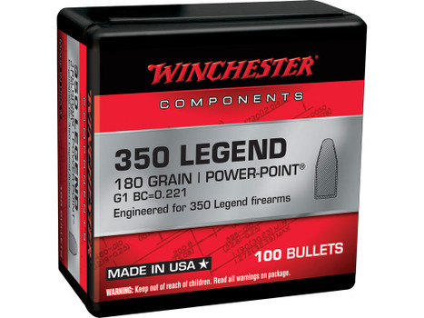 Winchester Ammo WB350P180X Centerfire Rifle 350Legend 180gr Power Point 100 Per Box/10 Case