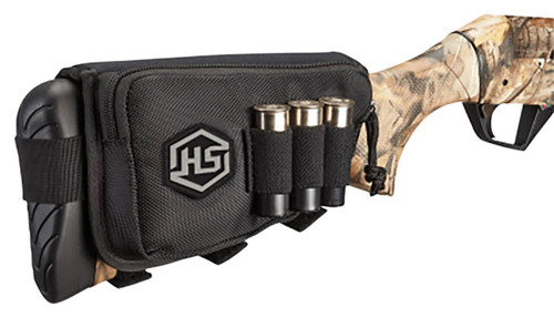 Hunters Specialties 01621 Buttstock Shell Holder  Shotgun Holds 3 Rounds Black Polyester UPC: 021291016211