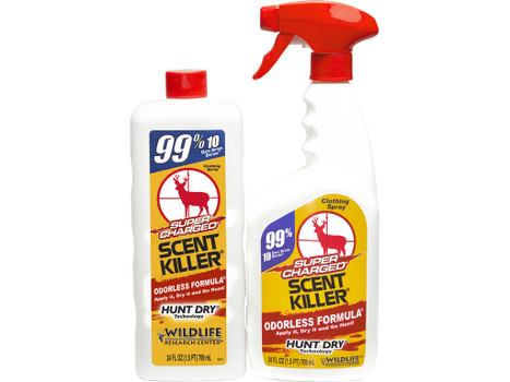 Wildlife Research 559 Super Charged Scent Killer Combo Odor Eliminator, Odorless Scent 24 oz Trigger Spray
