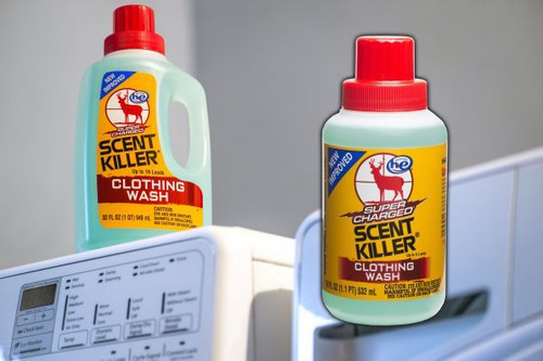 Wildlife Research 54633 Super Charged Clothing Wash Odor Eliminator Odorless Scent 32oz Bottle UPC: 024641546338