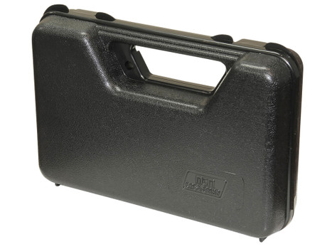 MTM Case-Gard 803R Single Handgun Case made of Polypropylene w/ Black Finish Foam Padding Hinge & Latches 9" x 5.60" x 2" Interior Dimensions