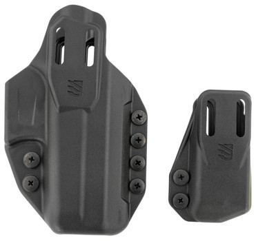 Blackhawk 416102BK Stache Premium Kit IWB Size 02 Black Polymer Belt Clip Compatible wGlock 1923324445 Includes Mag Carrier Ambidextrous UPC: 604544673708