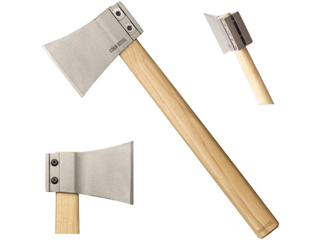 Cold Steel CS90AXA Professional Thrower 4" Blade 1055 Carbon Steel Blade American Hickory Handle 16