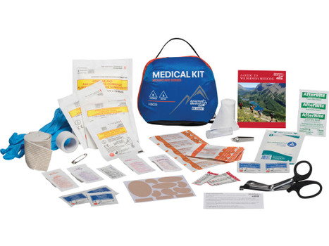 Adventure Medical Kits 01001001 Mountain Hiker Medical Kit Treats Injuries/Illnesses Water Resistant Blue