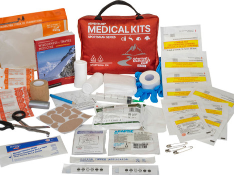 Adventure Medical Kits 01050300 Sportsman 300 Medical Kit Treats Injuries/Illnesses Waterproof Red