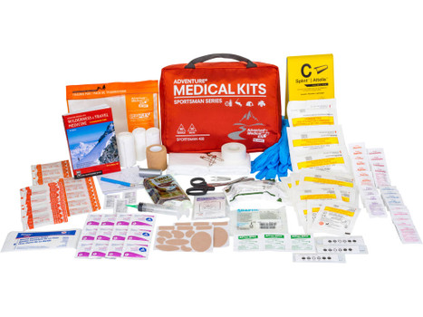 Adventure Medical Kits 01050400 Sportsman 400 Medical Kit Treats Injuries/Illnesses Waterproof Red