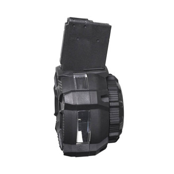 ProMag DRMA24 Standard  Black Drum with Capacity Window 65rd for 223 Rem 5.56x45mm NATO AR15 UPC: 708279014772