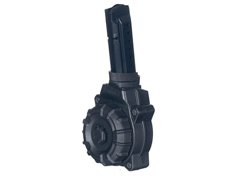 ProMag DRMA27 Standard 30rd Drum 9mm Luger Compatible w/ Glock 17/19 Black DuPont Zytel Polymer
