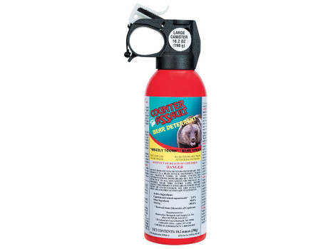 Counter Assault 15067035 Bear Spray Capsaicin Range 32 ft-7 Seconds 10.20 oz Includes Holster