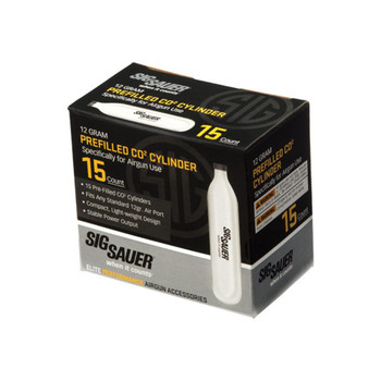 Sig Sauer Airguns AC1215 CO2 Cylinders 12 gram 15 Per Pack UPC: 798681537518
