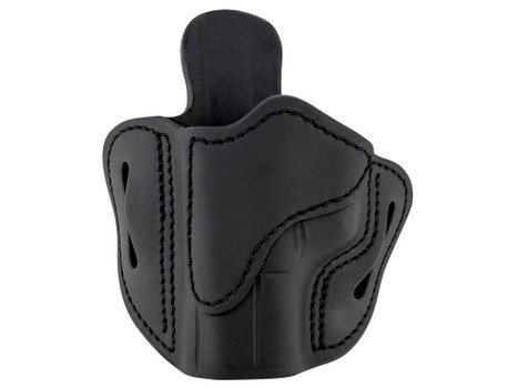 1791 Gunleather ORBH21SBLL BH2.1 Optic Ready OWB Size 2.1 Stealth Black Leather Belt Slide Compatible w/Glock 17/S&W M&P Shield/Springfield XD Left Hand