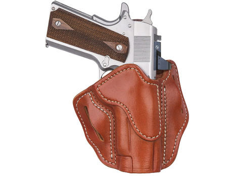 1791 Gunleather ORBH1SCBRR BH1S Optic Ready OWB Classic Brown Leather Belt Slide Fits 1911 Fits 3.5-4.25" Barrel Right Hand