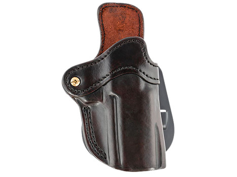 1791 Gunleather ORPDH24SBRR BH2.4 Optic Ready OWB 2.4 Signature Brown Leather Paddle Fits Walther PPQ/Sig P320/Springfield XD-M