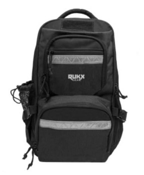 Rukx Gear ATICTSURB Survivor Backpack Floatable Black 600D Polyester with NonRust Zippers Hidden Handgun Pocket Reinforced Webbing  Internal Storage Straps 20 x 11 x 10 Dimensions UPC: 819644024514