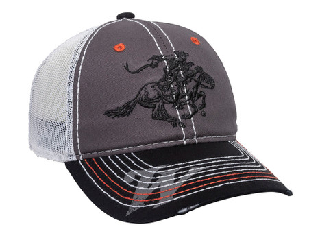 Outdoor Cap WIN35B Winchester Cap Cotton Twill Black/Charcoal/White Unstructured OSFA