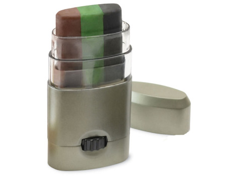 HME CMOFPDS Camo Face Paint Stick Black/Brown/Dark Green