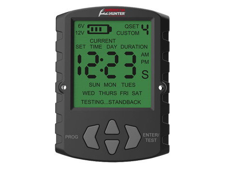 American Hunter AHUTM Universal Digital Timer 6/12 Volt, 1-30 Seconds Feed Rate, 2 Quick/16 Custom Settings