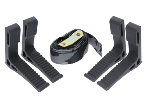 Hawk HWKSTP4PK Monkey Bar Steps Black Aluminum 4 Pack