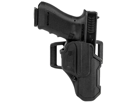 Blackhawk 410713BKR T-Series L2C Non-Light Bearing OWB Black Polymer Belt Loop/Clip Compatible w/Glock 20/21/37/38 Right Hand