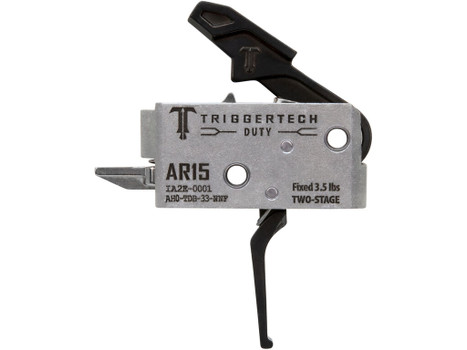 TriggerTech AH0TDB33NNF Duty Flat Trigger Two-Stage 3.50 lbs Draw Weight Fits AR-15