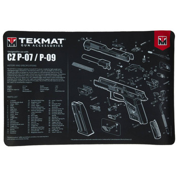 TEKMAT PSTL MAT FOR CZ P07/P09 BLK UPC: 612409970732