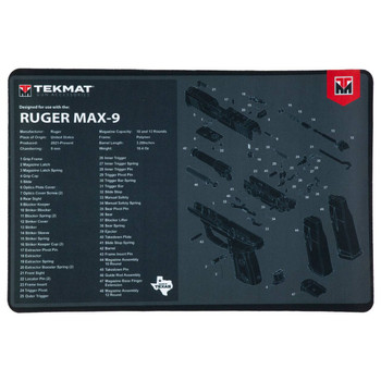 TEKMAT PSTL MAT FOR RUGER MAX 9 BLK UPC: 888151040775