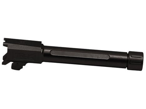 True Precision Inc TPSHCPBXTBL Springfield 9mm Luger 3.70" Threaded Black Nitride Stainless Steel, Fits Springfield Hellcat Pro